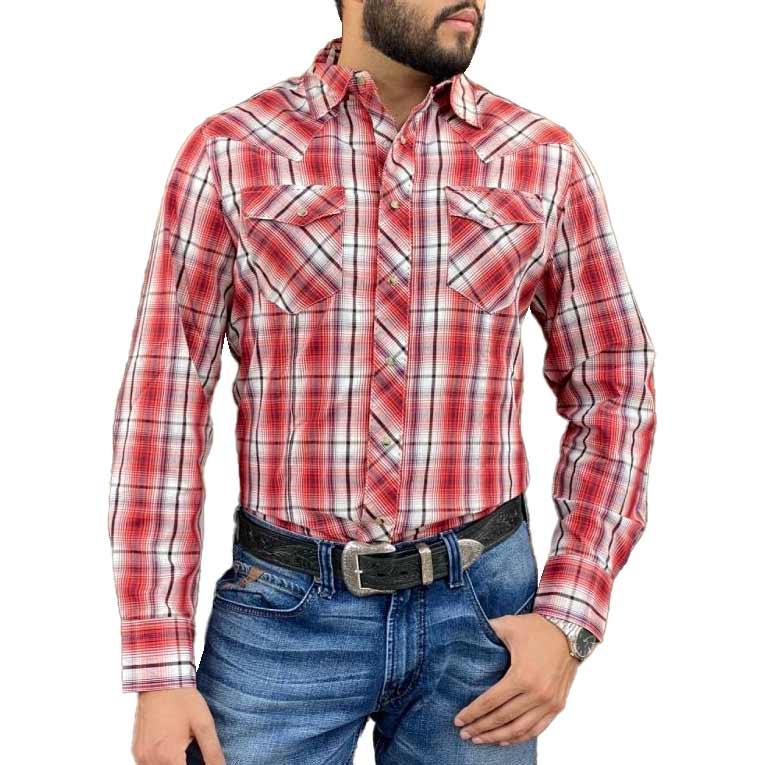 Wrangler Men's Fashion Plaid Snap Shirt