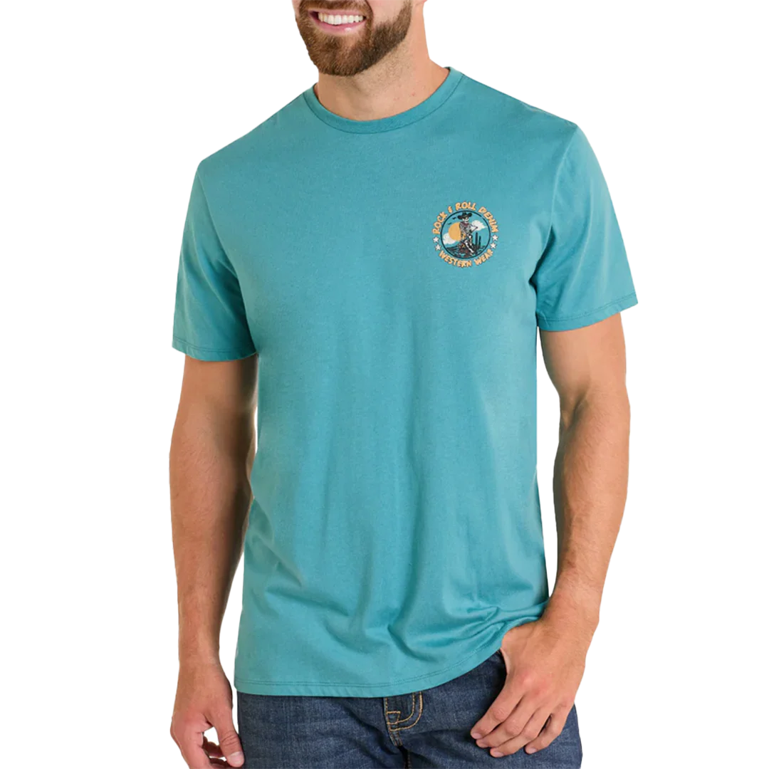 Rock & Roll Denim Unisex Skeleton Graphic T-Shirt