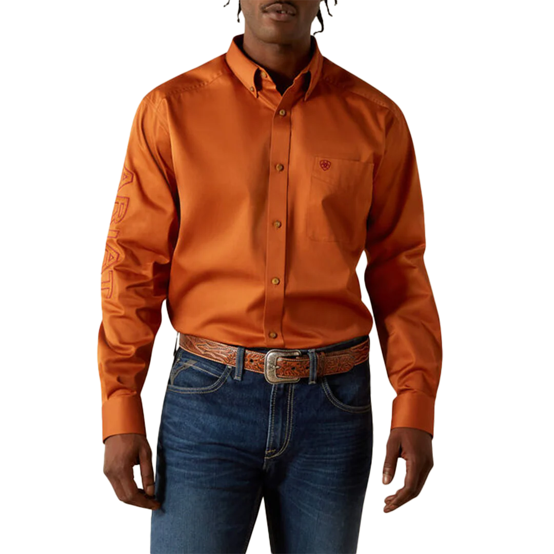 Ariat Men's Team Logo Twill Classic Fit Long Sleeve Button Shirt