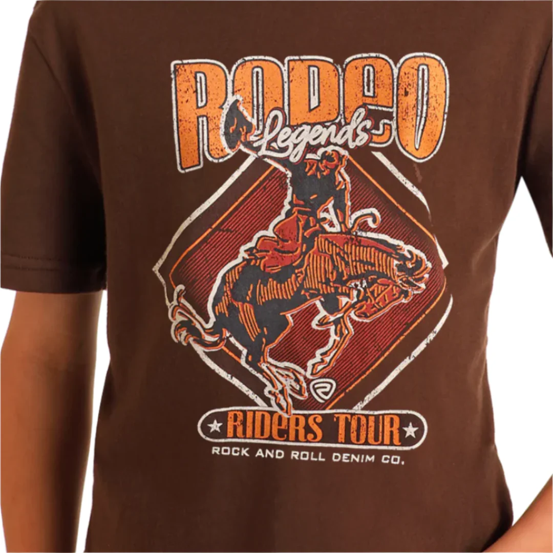 Rock & Roll Denim Boys' Bucking Bronco Graphic T-Shirt