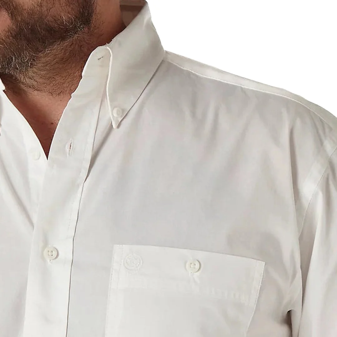 Wrangler Men's George Strait Button-Down Shirt In White