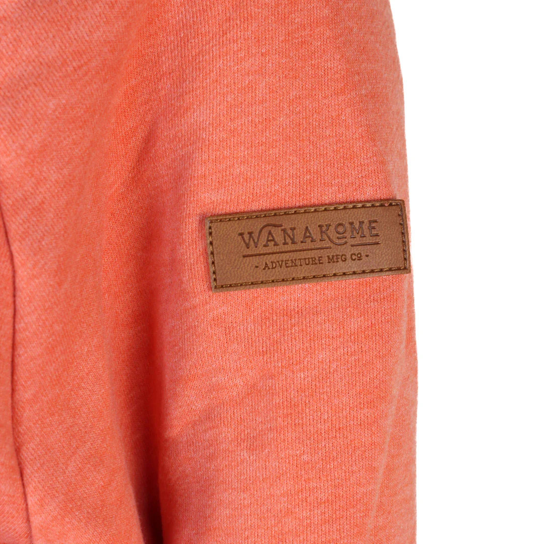 Wanakome Women's Hera Full Zip Coral Hoodie