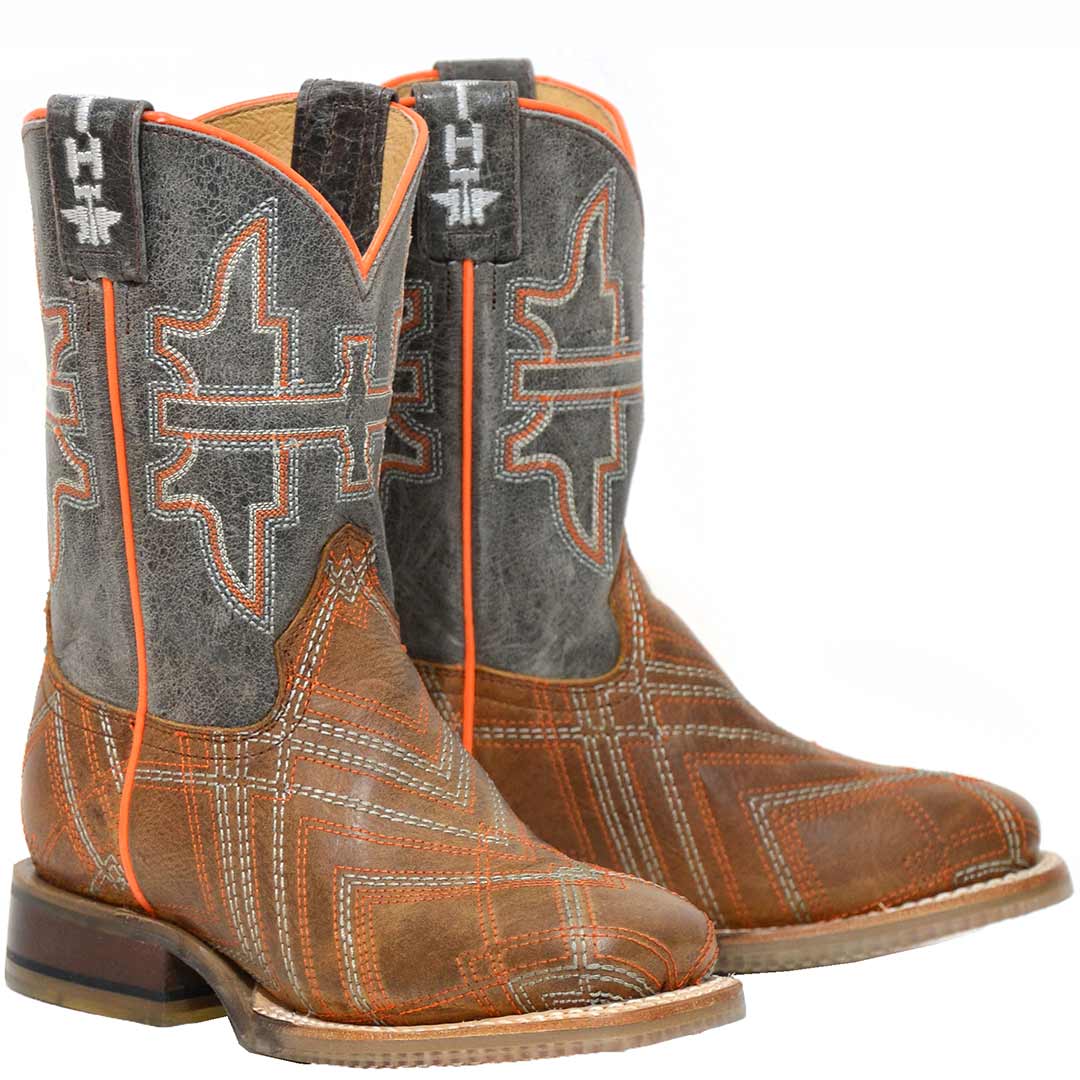 Tin Haul Youth Boys' Eagle Cowboy Boots
