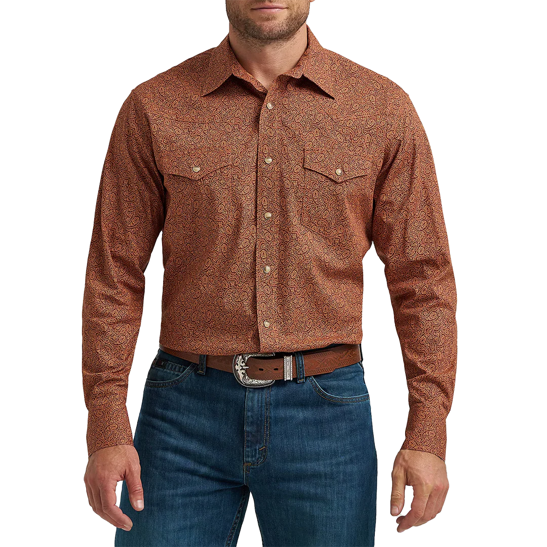 Wrangler Men's 20X Competition Advanced Comfort  Long Sleeve Snap Shirt