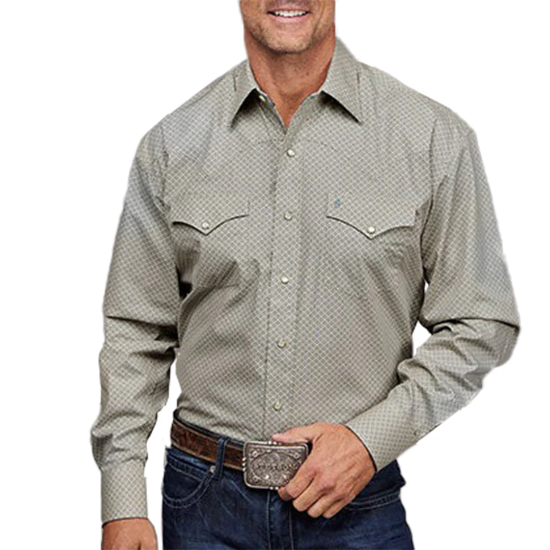 Stetson Men's Squared Off Neat Snap Shirt