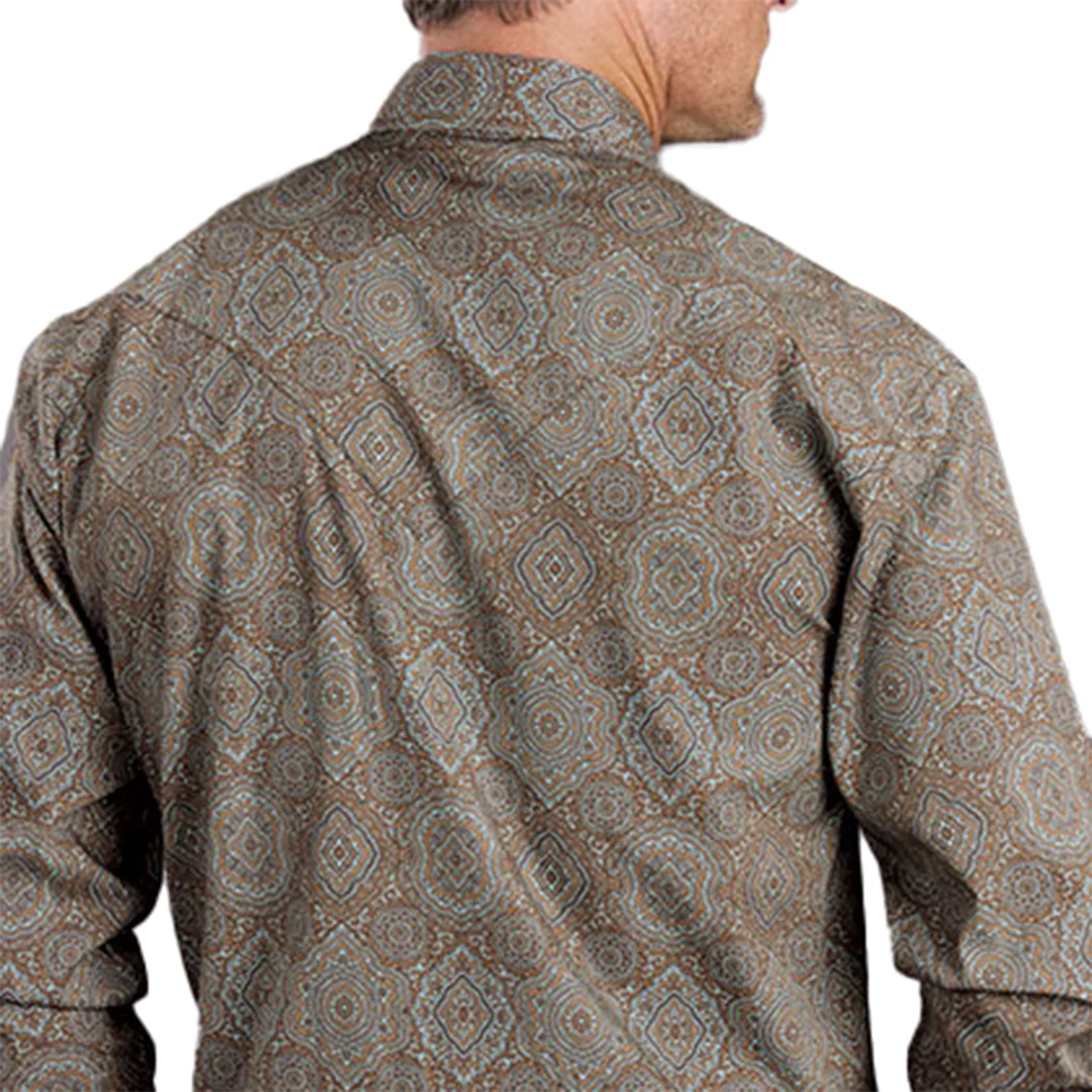 Stetson Men's Paisley Print Long Sleeve Snap Shirt
