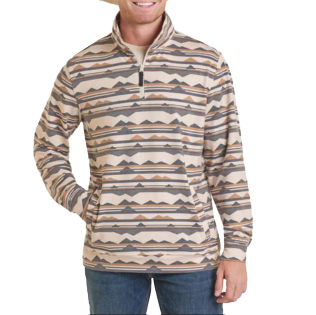 Rock & Roll Denim Men's Abstract Printed Pullover