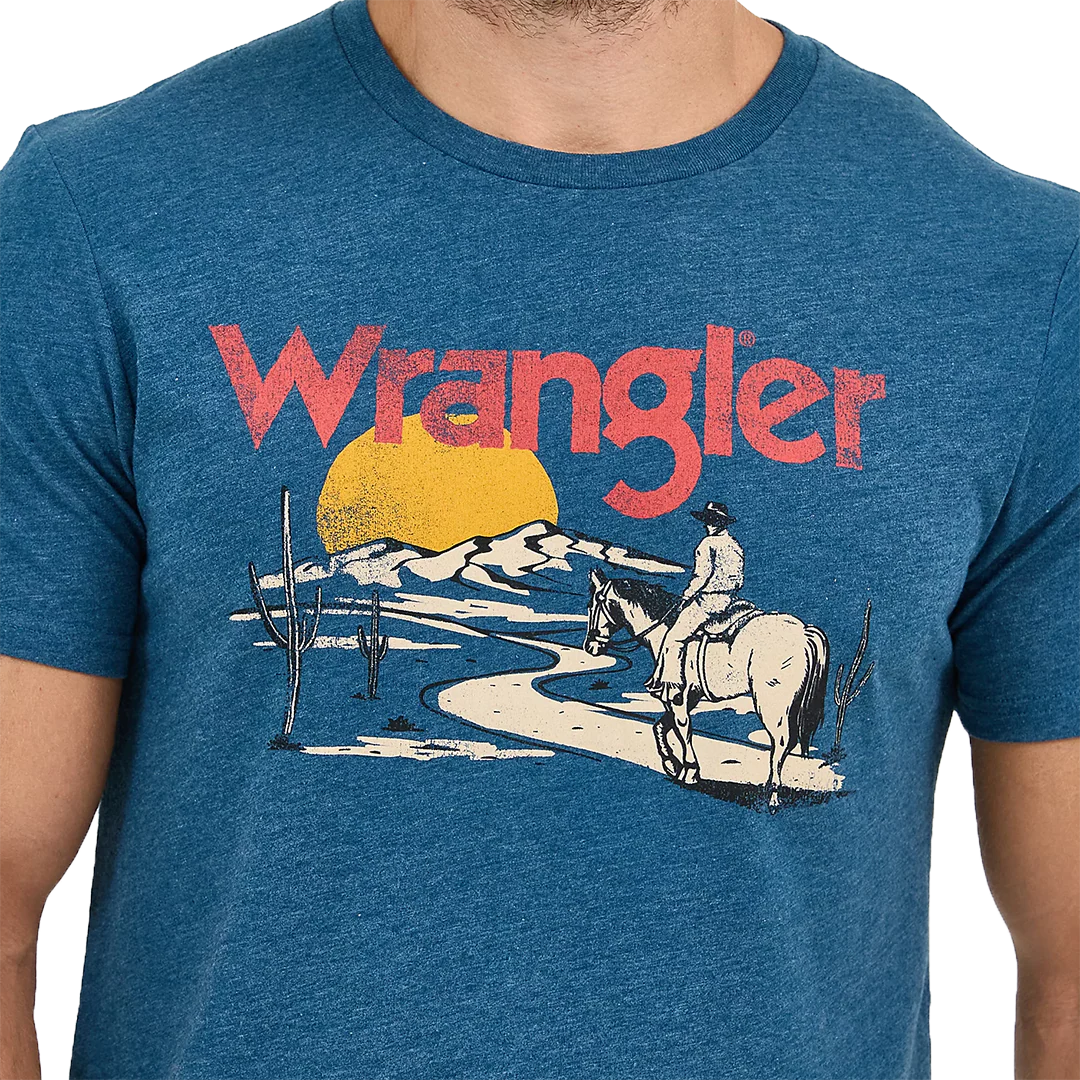 Wrangler Men's Cowboy Desert Graphic T-Shirt