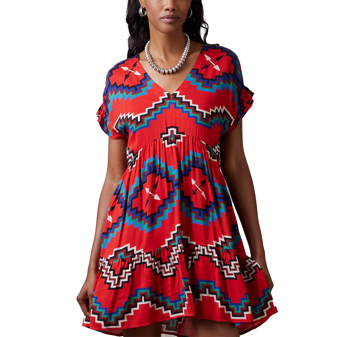 Double D Ranch Women's Fire Weaver Mini Dress