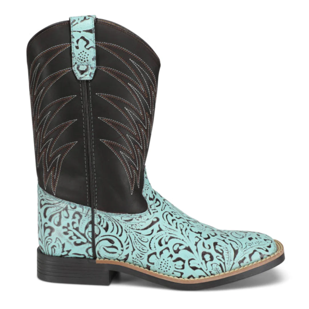 Cowboy Legend Girls' Floral Western Boots