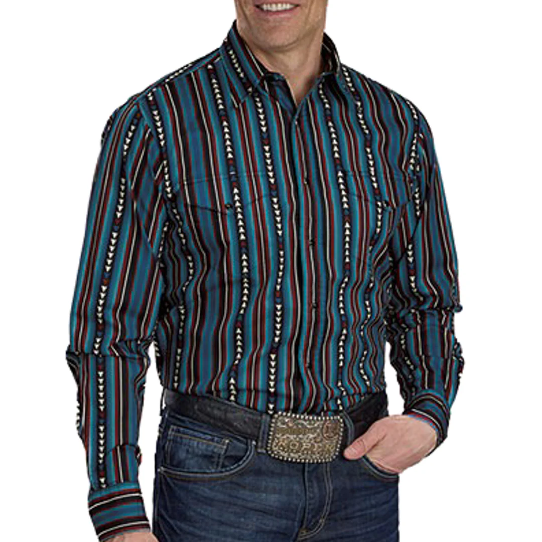 Roper Men's Vintage Collection Stripe Snap Shirt
