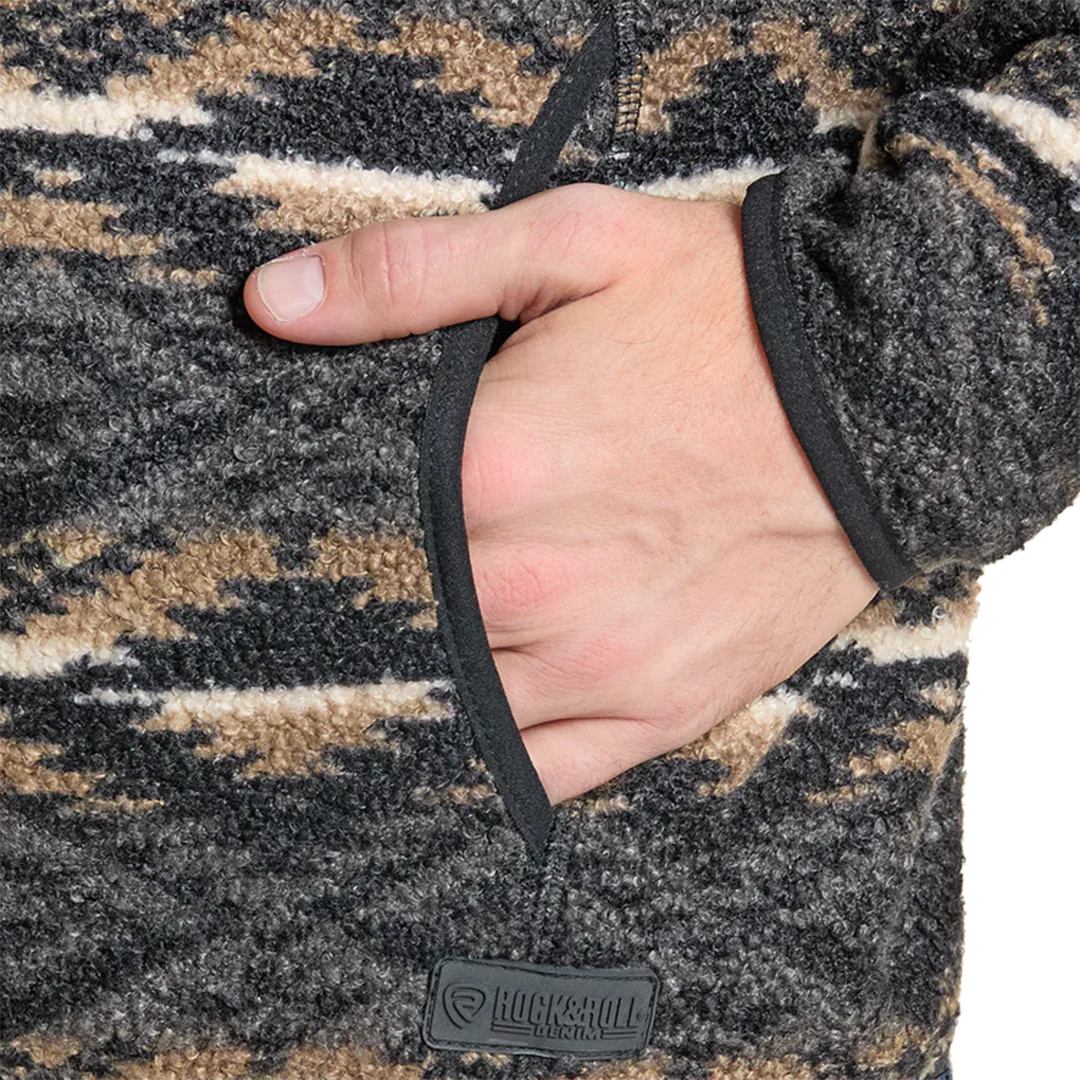 Rock & Roll Denim Men's Aztec Printed Pullover