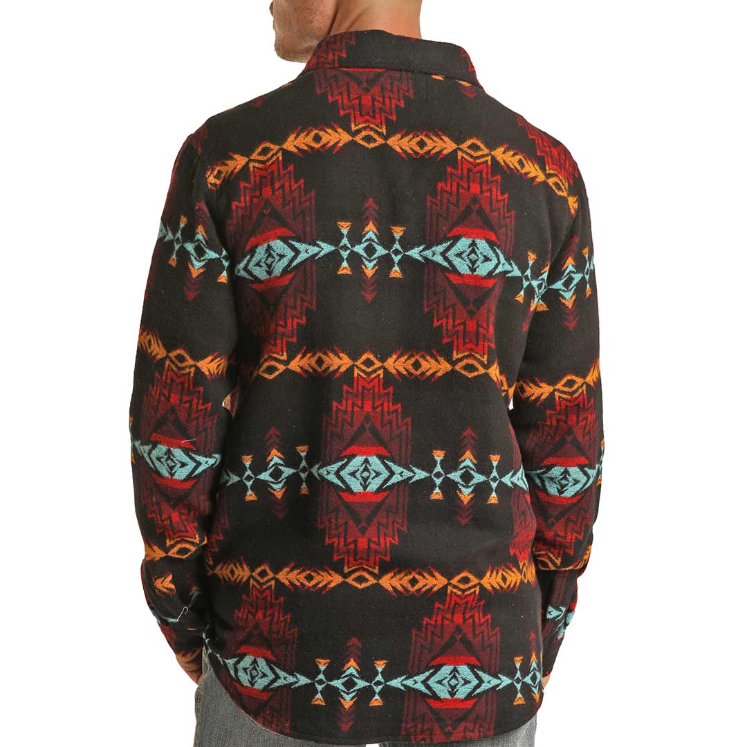 Rock & Roll Cowboy Men's Southwest Print Shirt Jacket