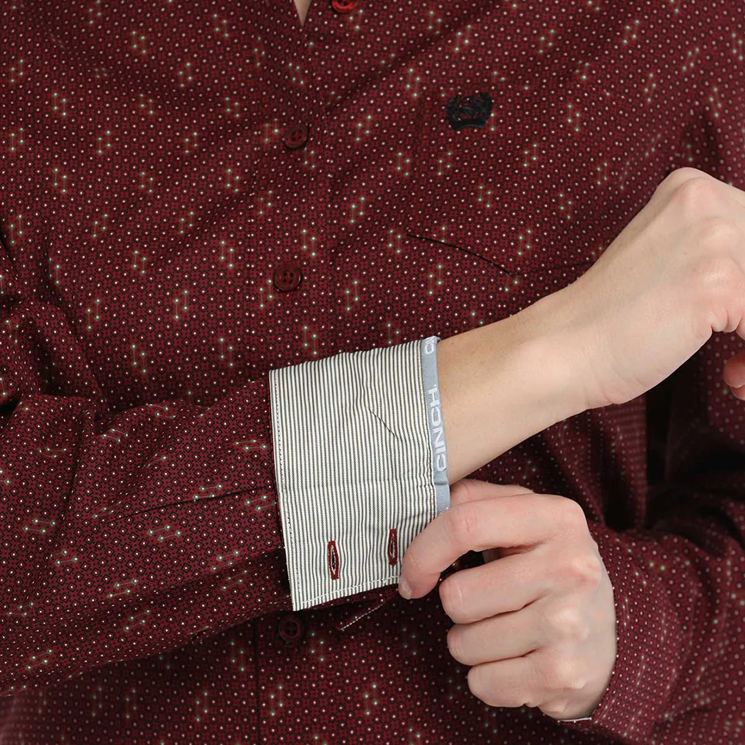 Cinch Women's Geometric Print Button-Down Western Shirt