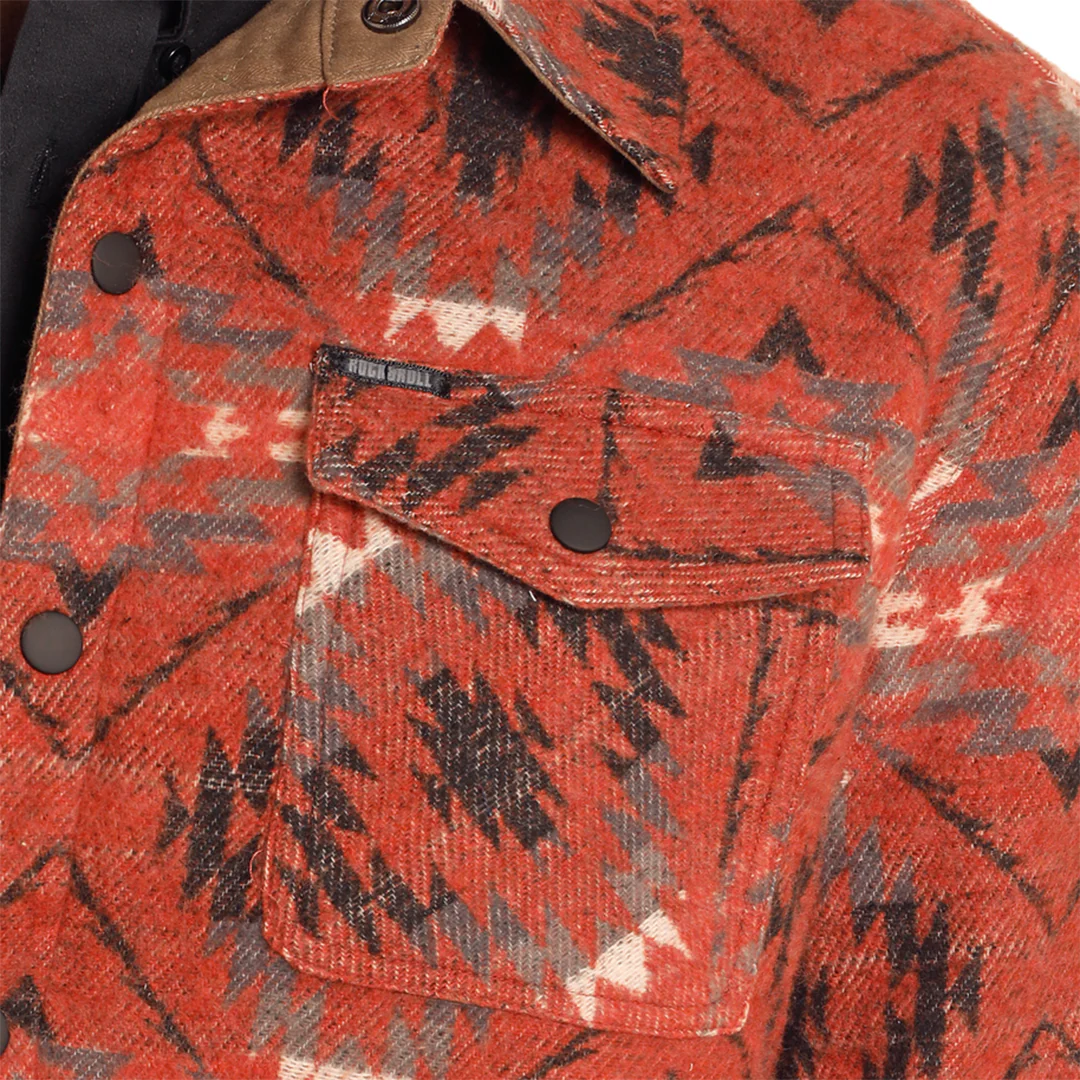 Rock & Roll Denim Men's Reversible Aztec Jacket