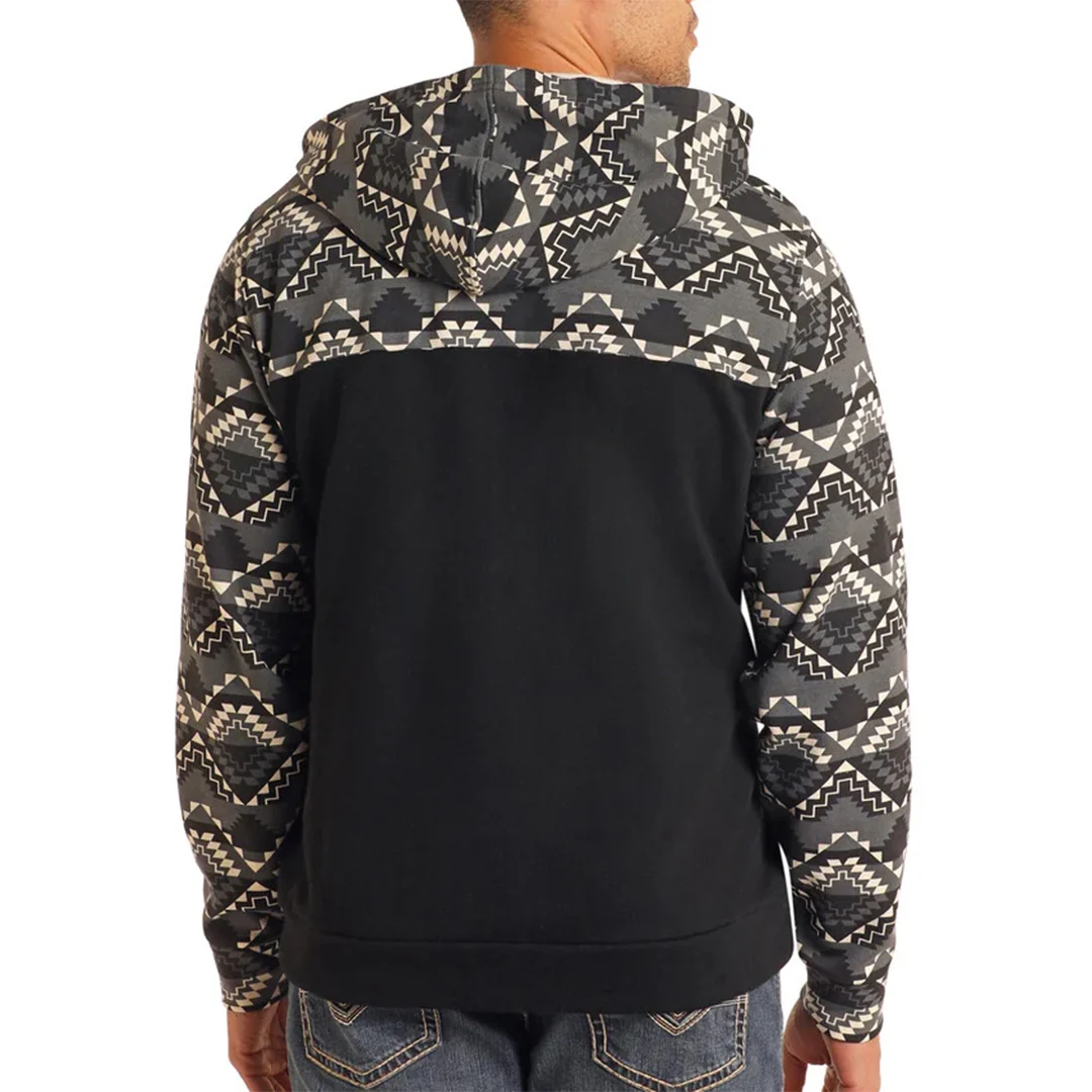 Rock & Roll Denim Men's Aztec Hoodie
