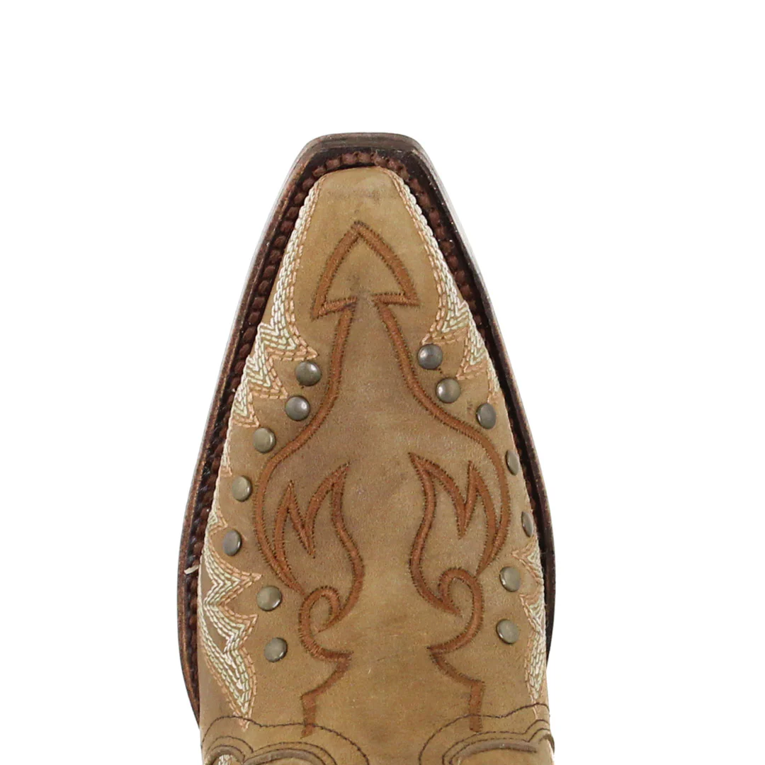 Circle G Women's Tan Studded Cowgirl Boots