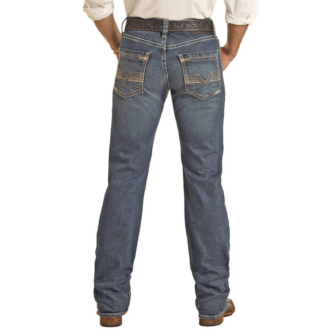 Rock & Roll Denim Men's Vintage Slim Straight Jeans