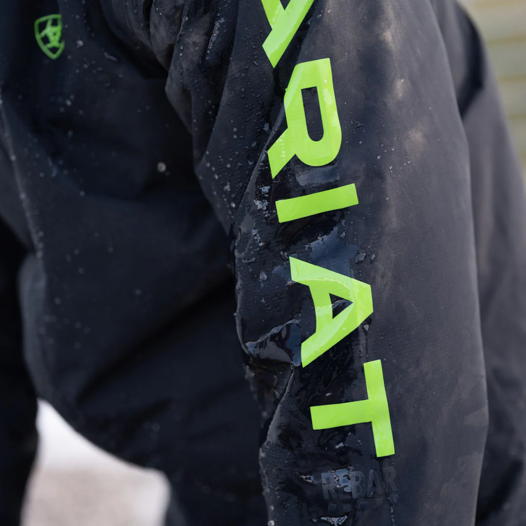 Ariat Men's Rebar Stormshell Logo Waterproof Jacket