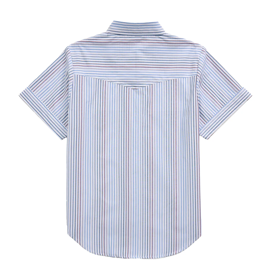 Ely Cattleman Women's Multi Stripe Short Sleeve Snap Shirt