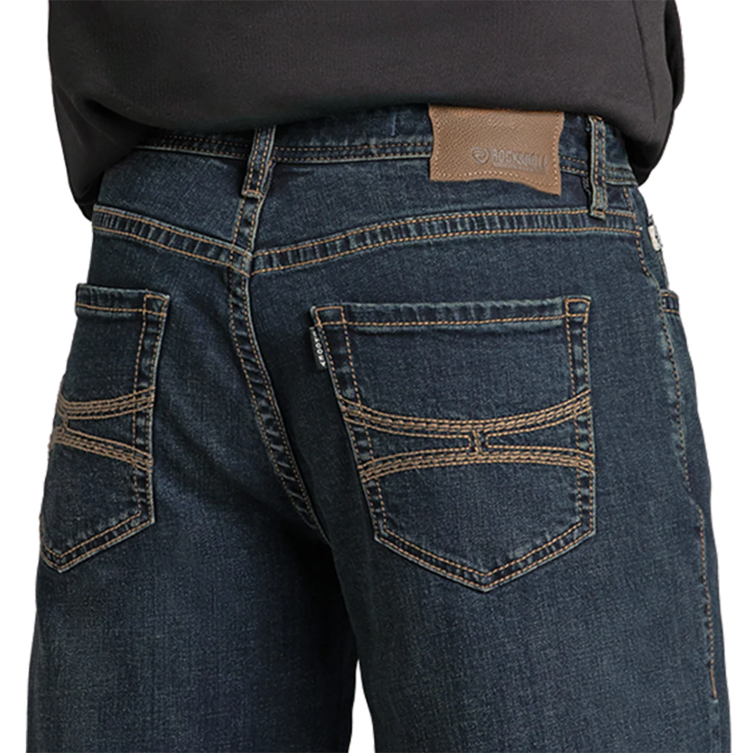 Rock & Roll Denim Men's Embroidery Stackable Boot Jeans