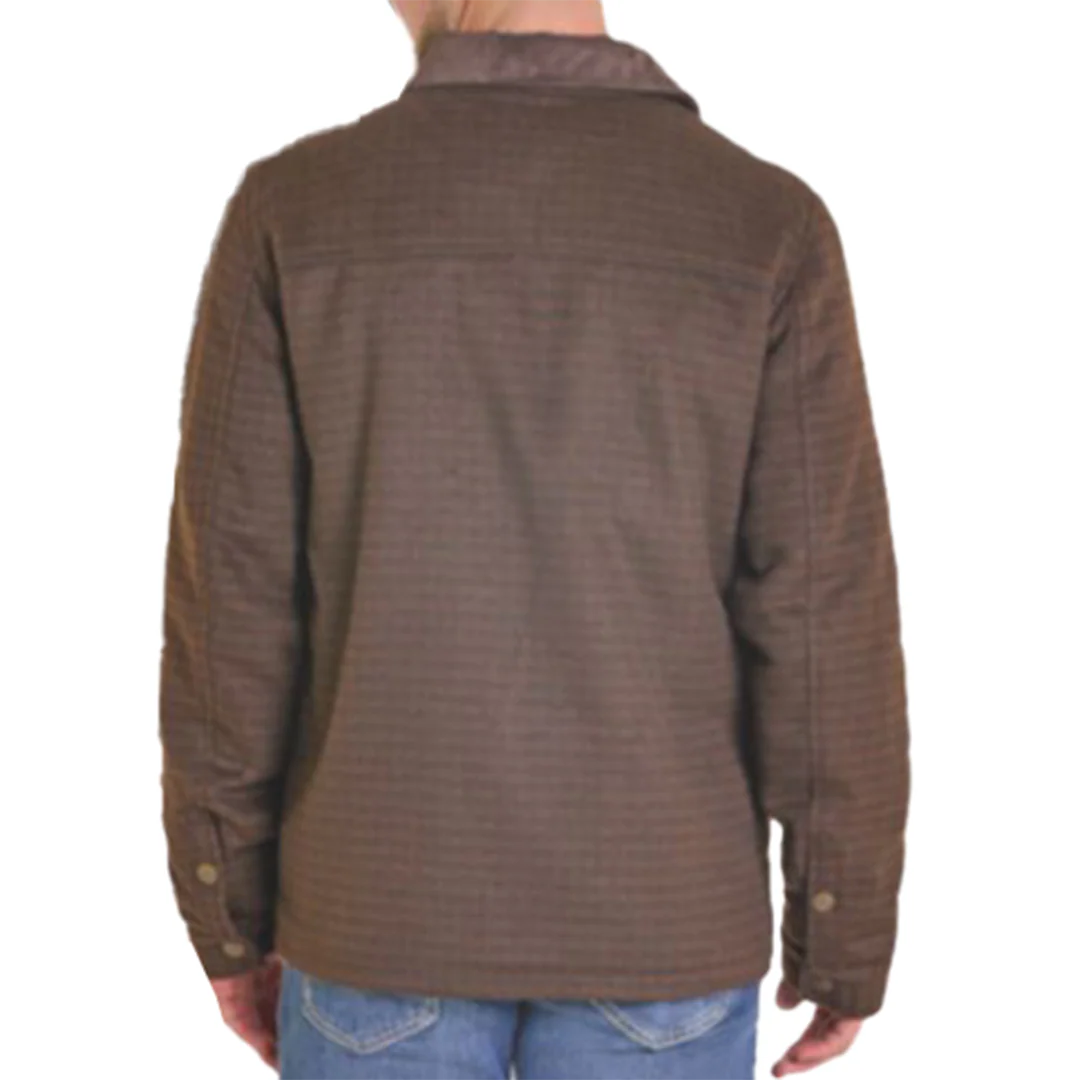Powder River Outfitters Men's Gingham With Micro Suede Cambridge Coat