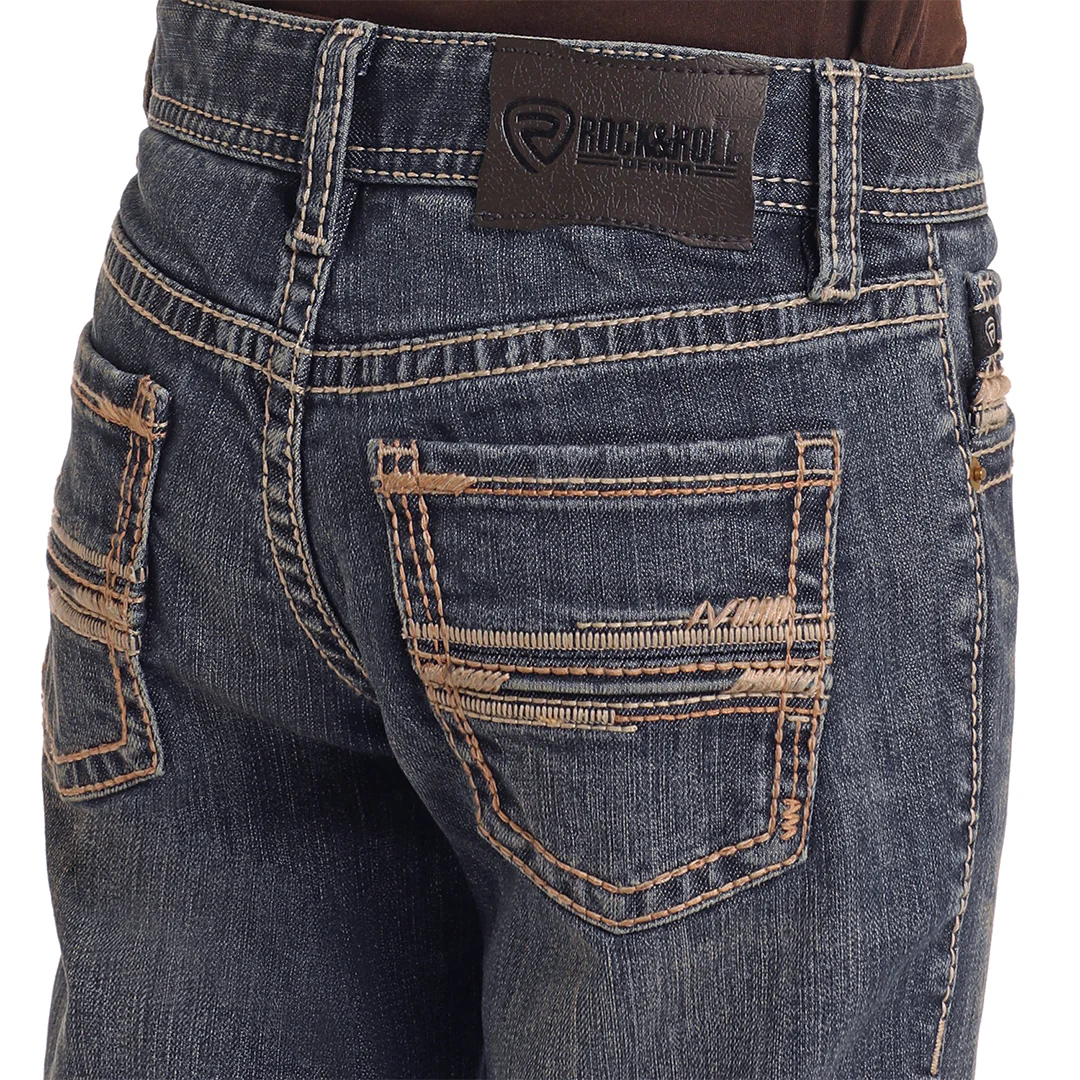 Rock & Roll Denim Boys' Revolver Straight Jeans