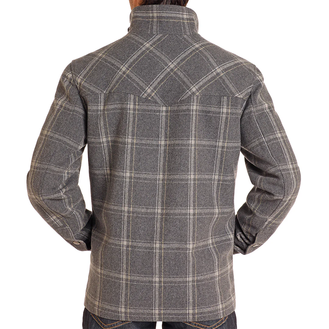 Powder River Outfitters Men's Plaid Wool Jacket