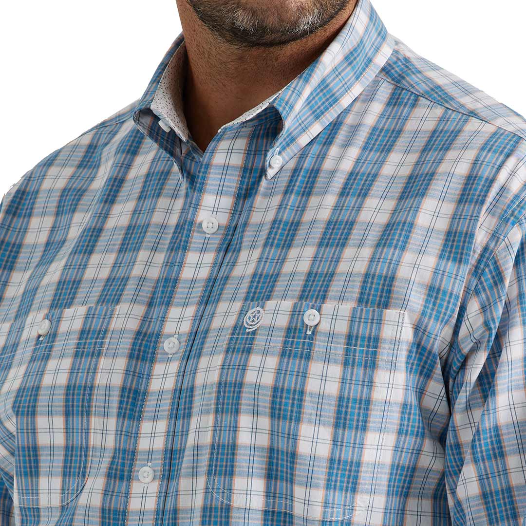 Wrangler Men's George Strait Plaid Button-Down Shirt