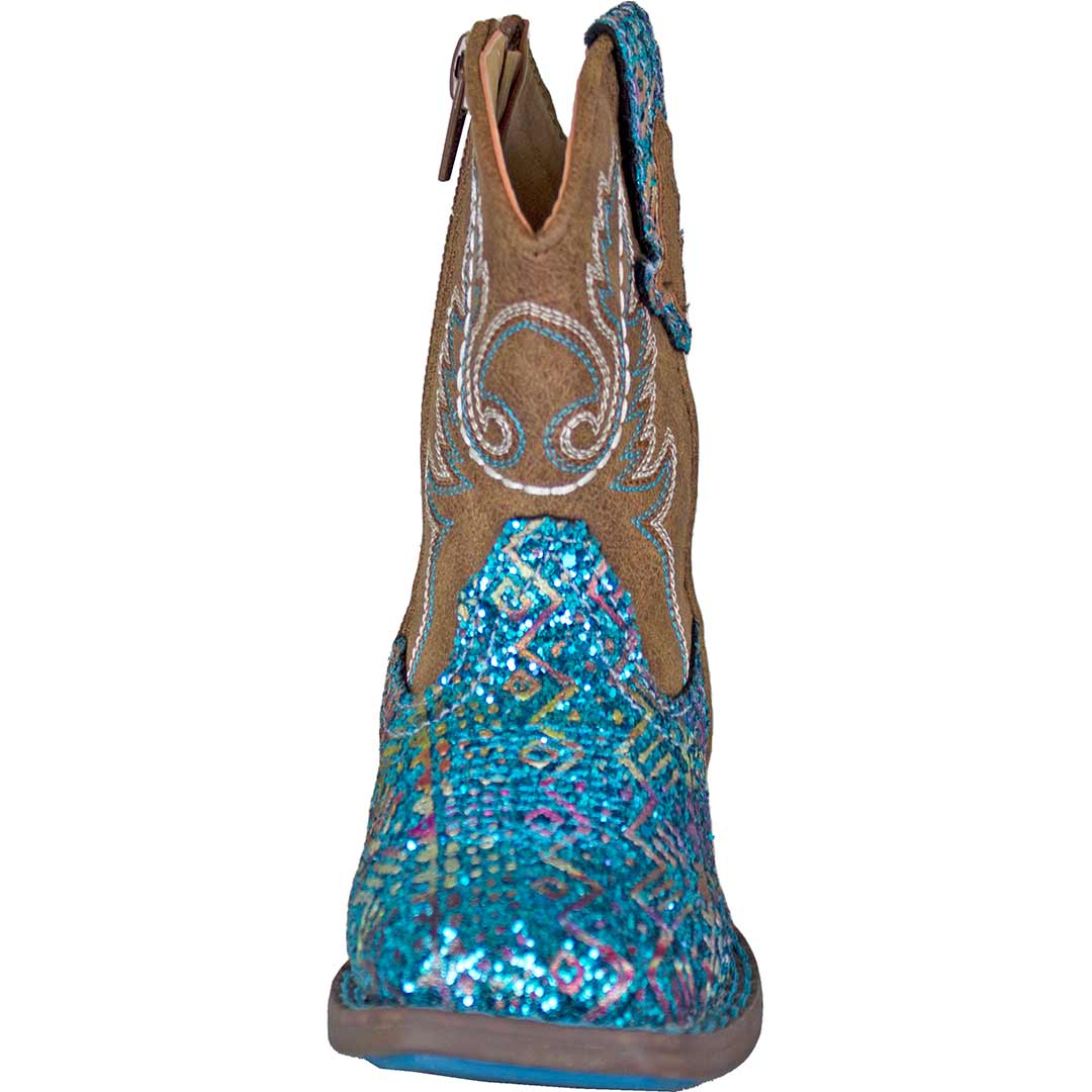 Roper Toddler Girls' Aztec Glitter Cowgirl Boots