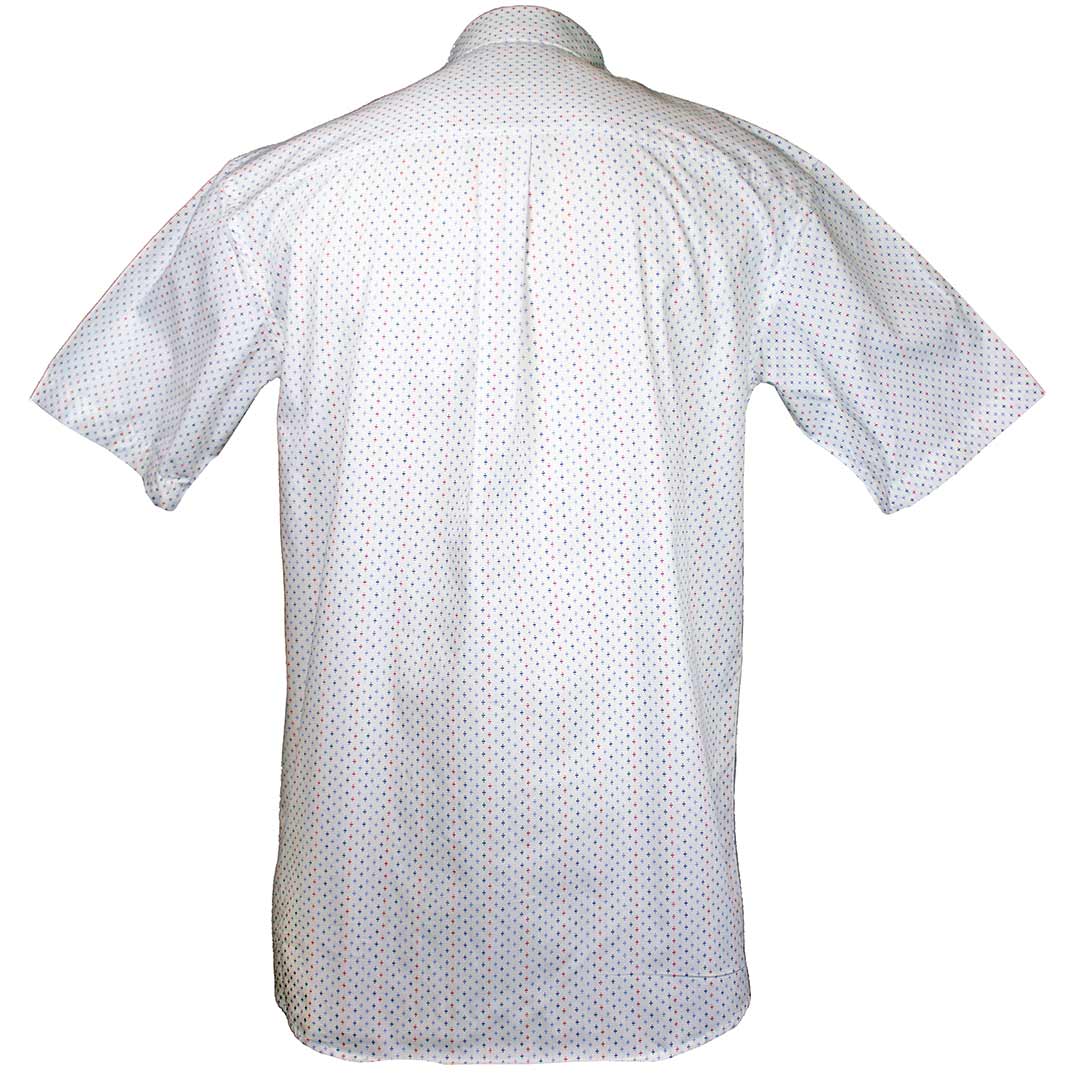 Wrangler Men's George Strait Short Sleeve Geometric Print Button-Down Shirt