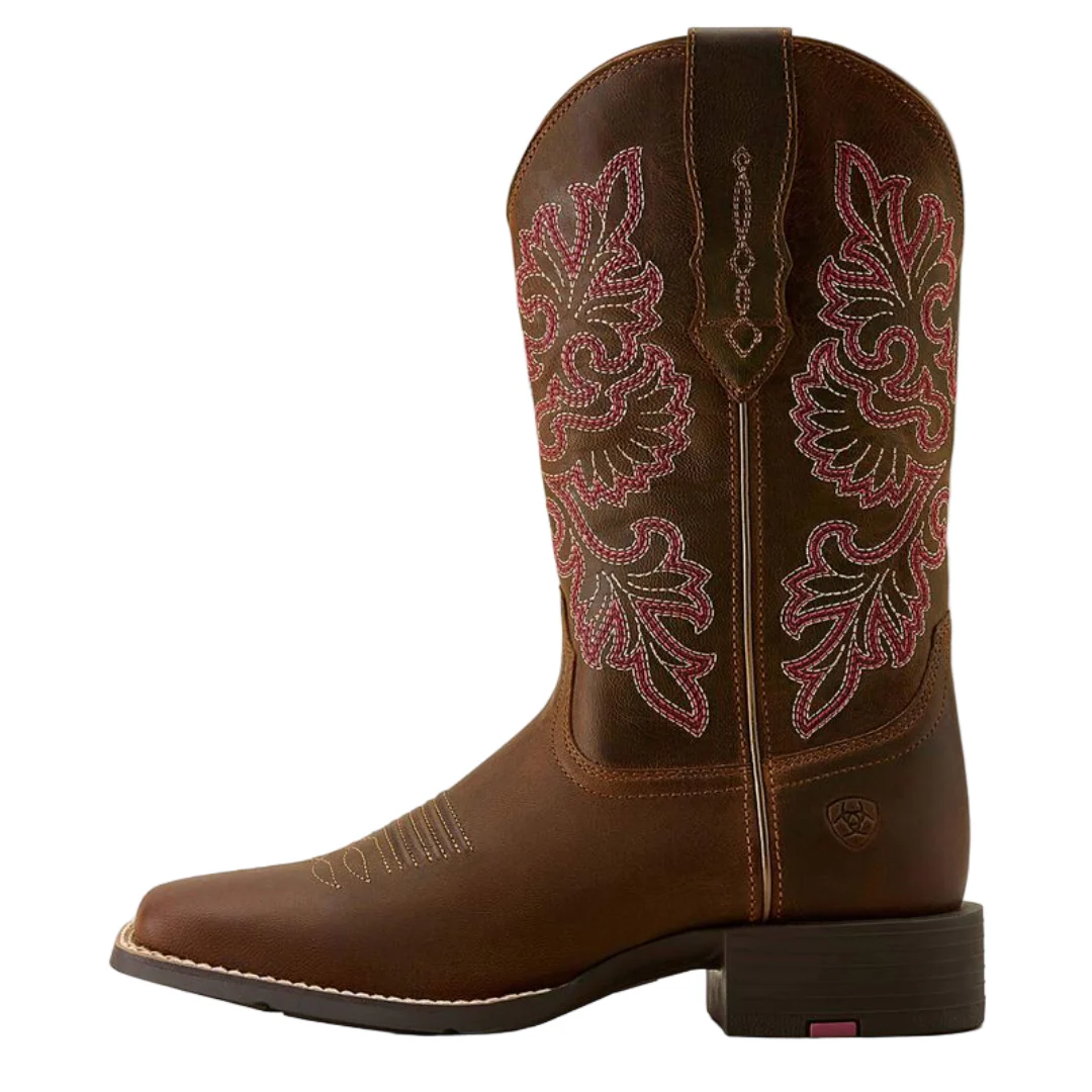 Ariat Women's Round Up StretchFit Wide Square Toe Western Boots