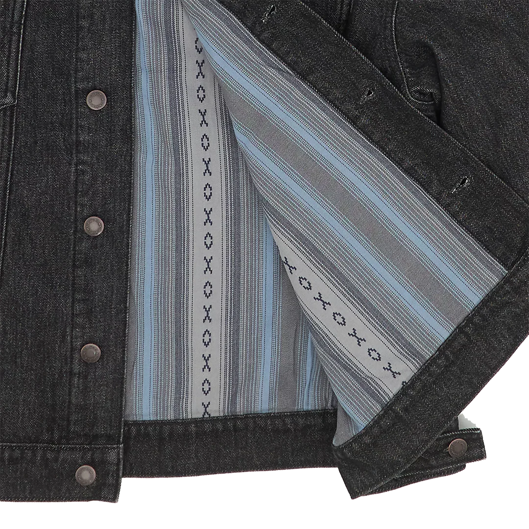 Wrangler Men's Flannel Lined Western Denim Jacket