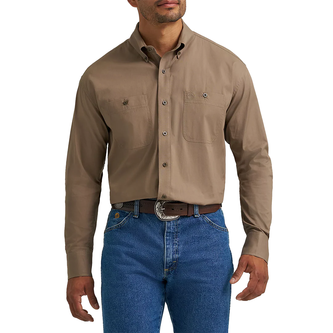 Wrangler Men's George Strait Long Sleeve Button Shirt