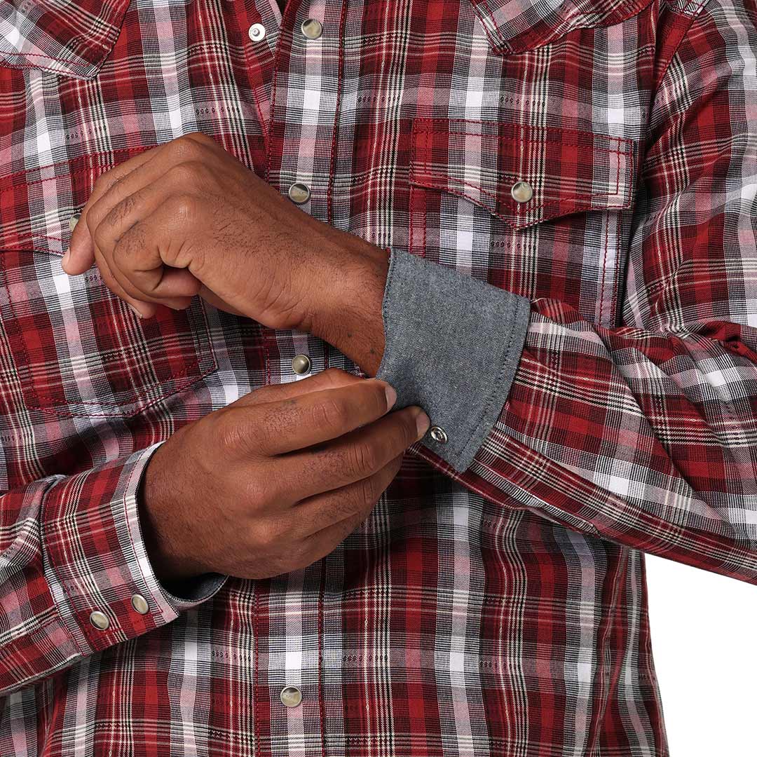 Wrangler Men's Retro Premium Plaid Snap Shirt