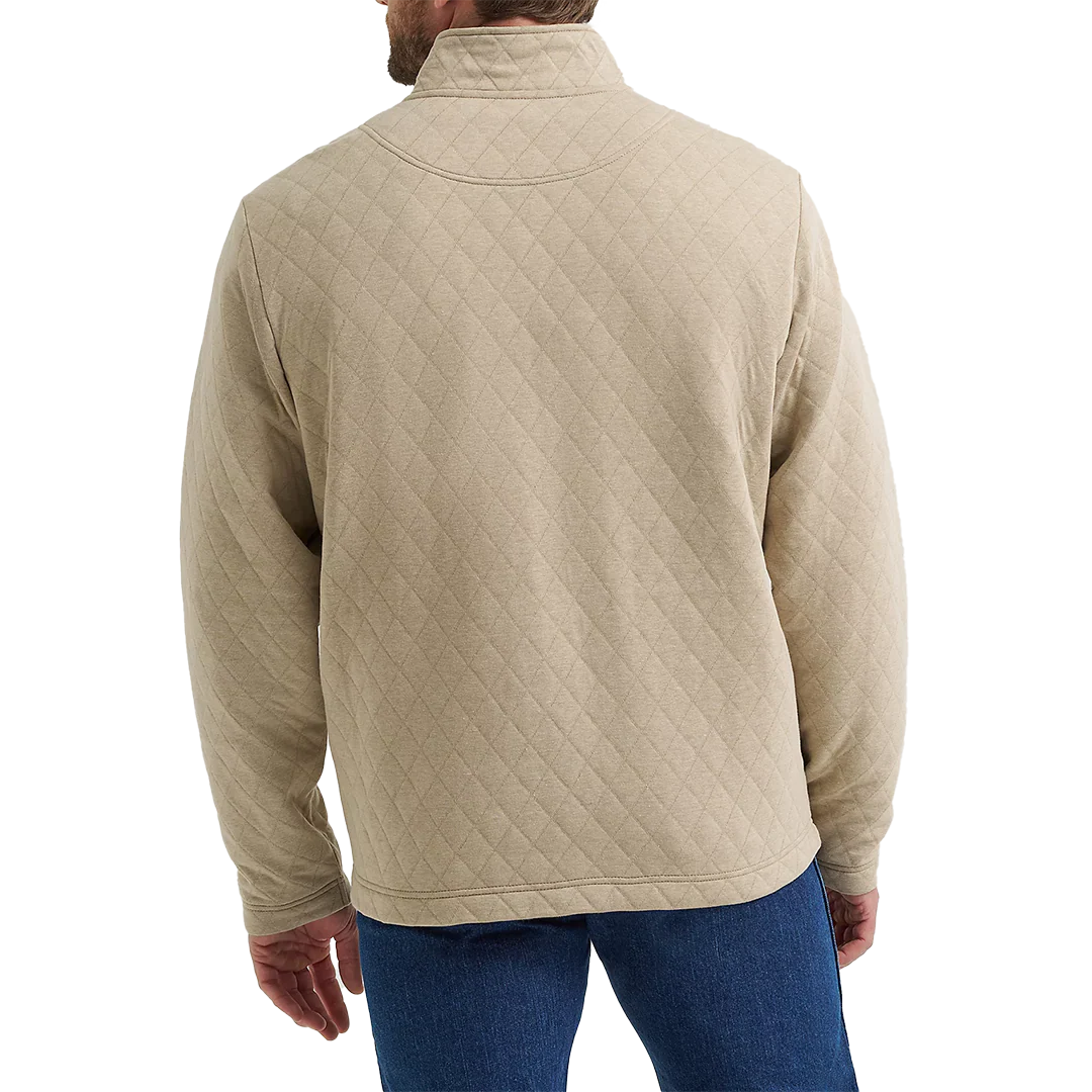 Wrangler Men's George Strait Quarter-Zip Quilted Pullover