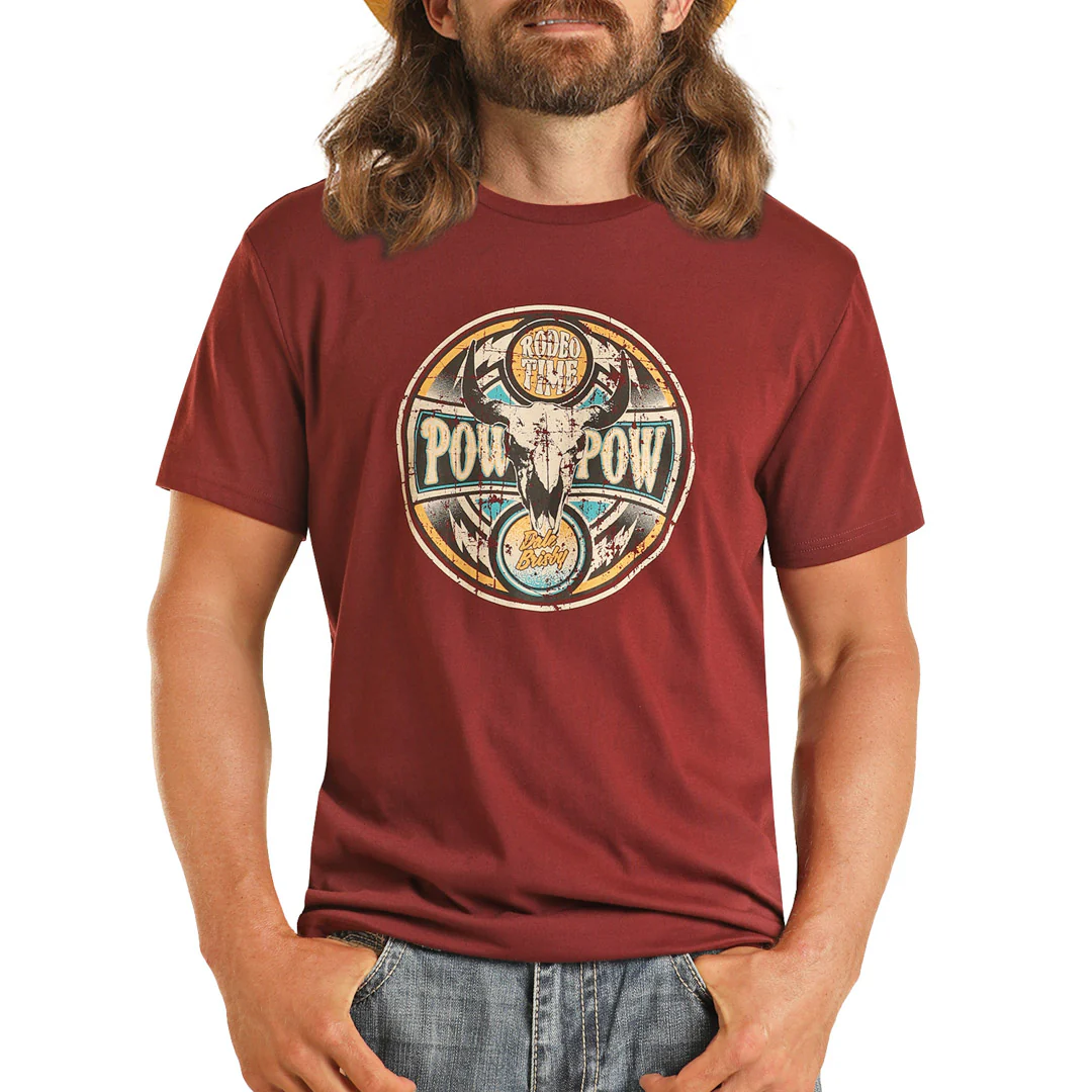 Rock & Roll Cowboy Men's Dale Brisby Rodeo Time T-shirt