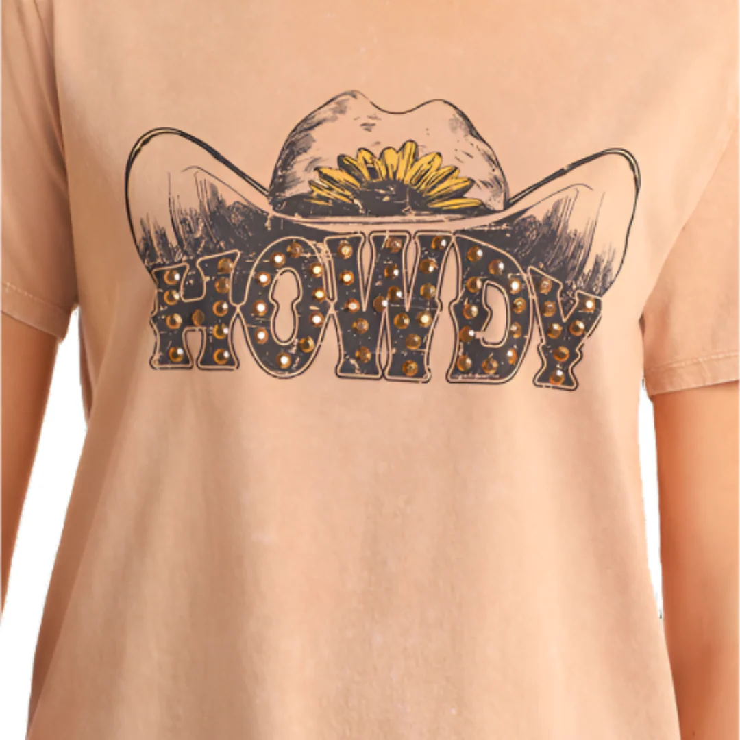 Rock & Roll Denim Women's Howdy Graphic T-Shirt