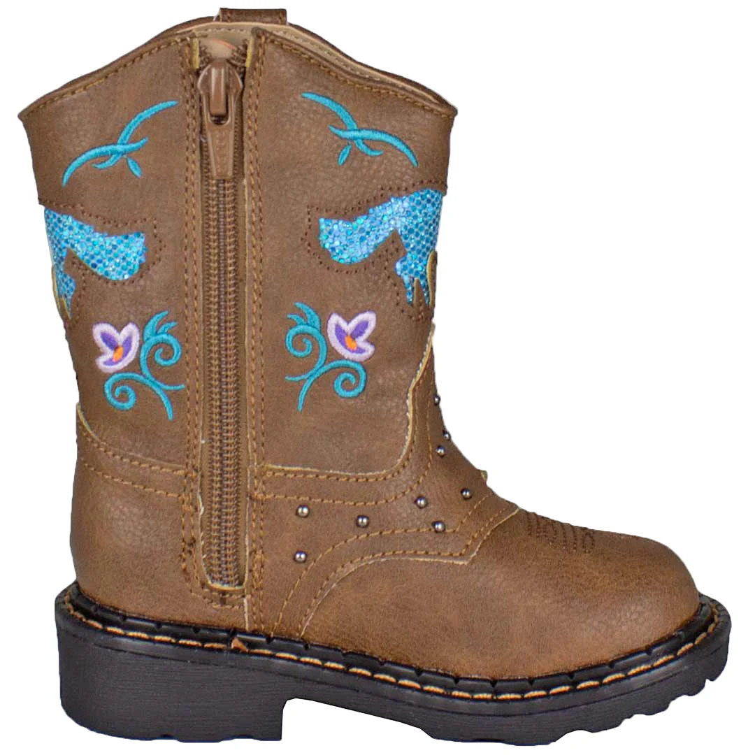 Roper Toddler Girls' Horse Cut-Out Cowgirl Boots