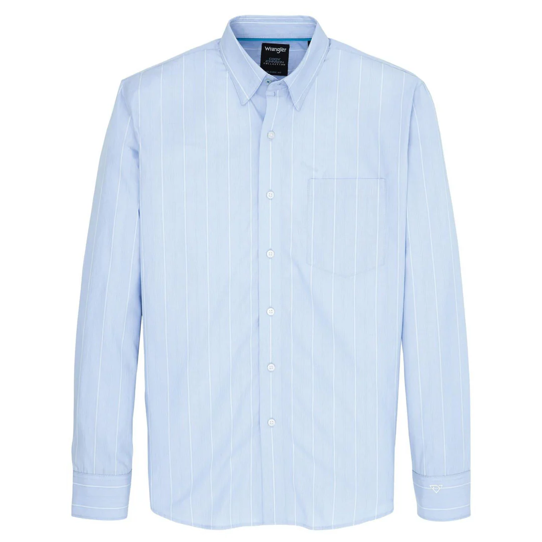 Wrangler Men's Cody Johnson Strip Long Sleeve Button-Down Shirt