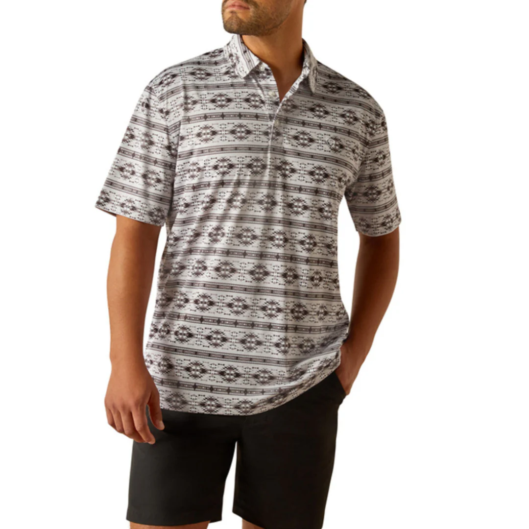 Ariat Men's Aztec Print Polo