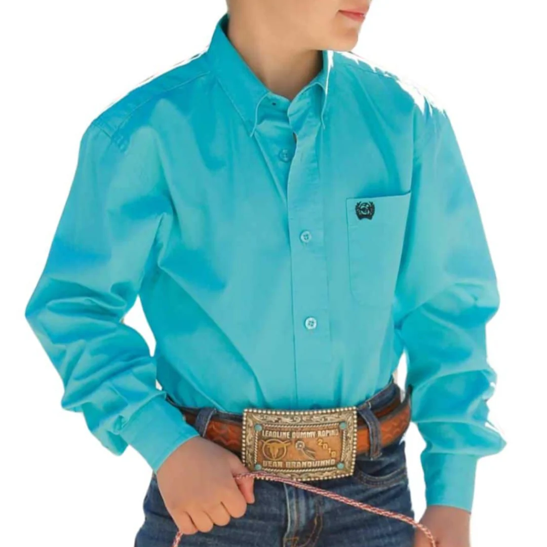 Cinch Boys' Long Sleeve Button-Down Shirt