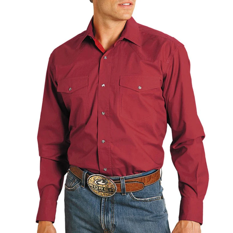 Roper Men's Poplin Western Shirt