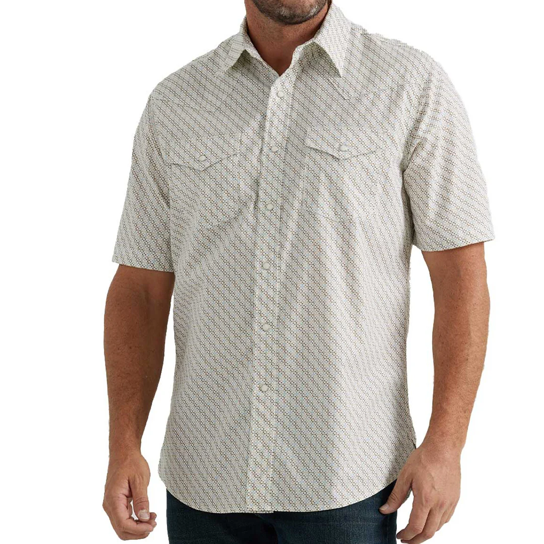 Wrangler Men's 20X Advanced Comfort Snap Short Sleeve Shirt