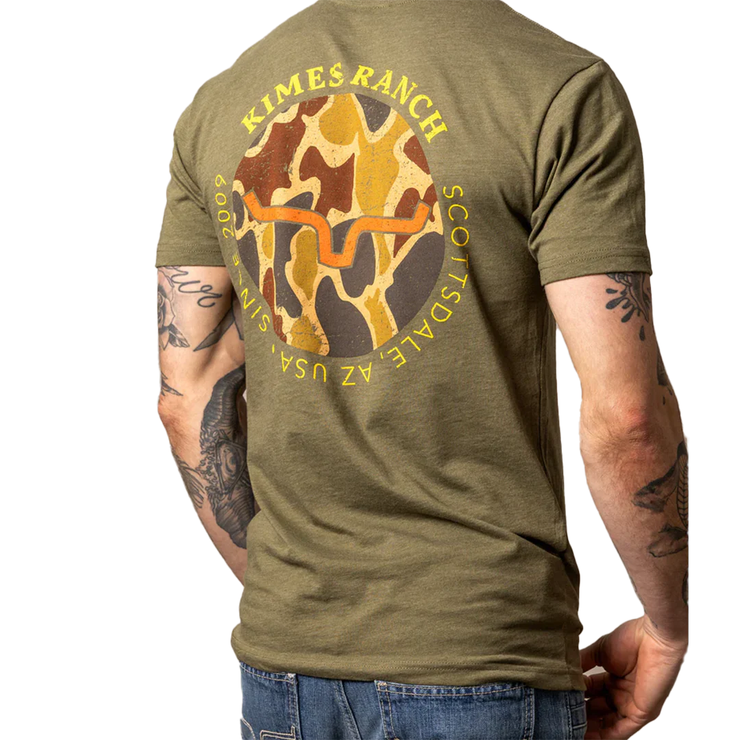 Kimes Ranch Men's Circular Duck Camo T-Shirt
