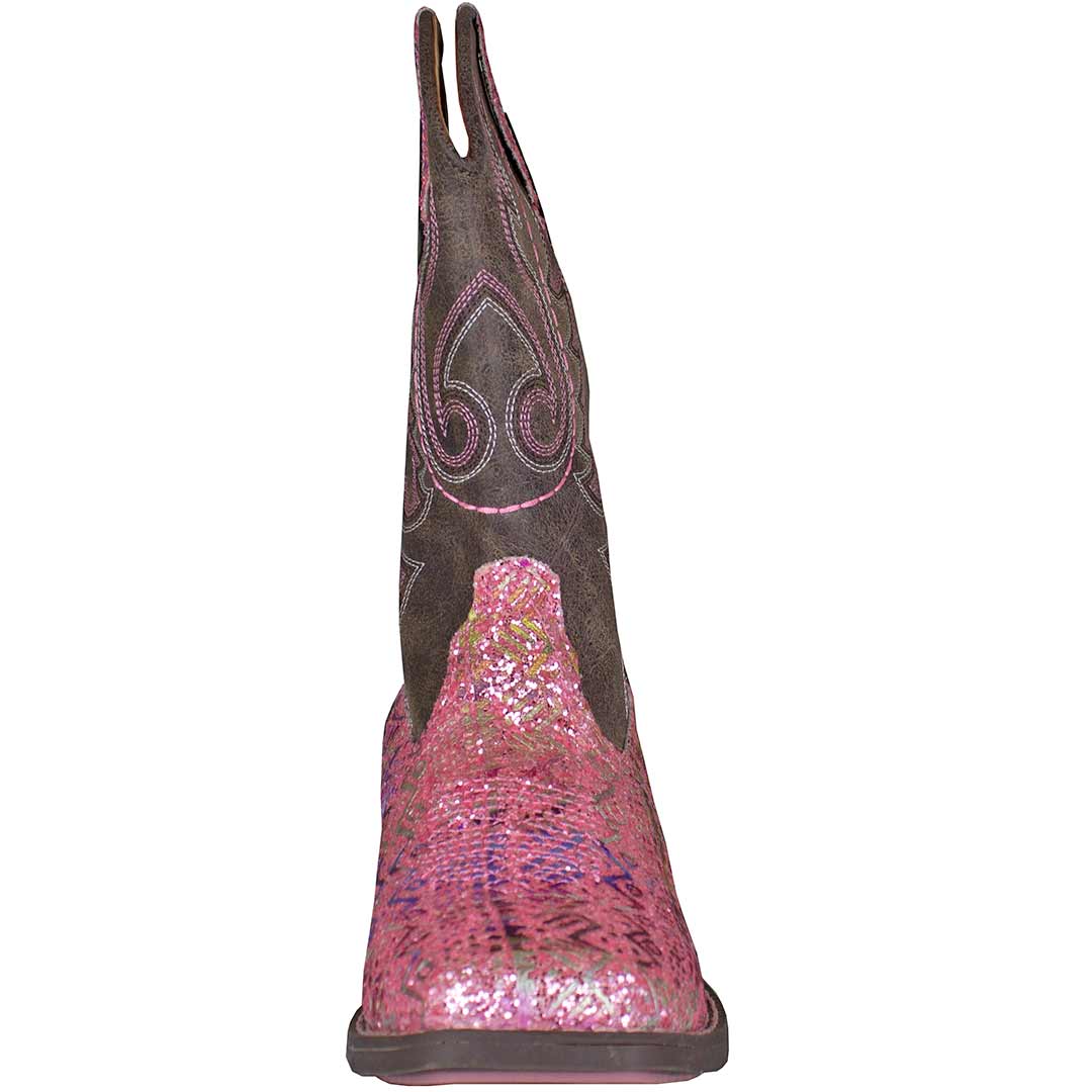 Roper Girls' Azteka Glitter Cowgirl Boots