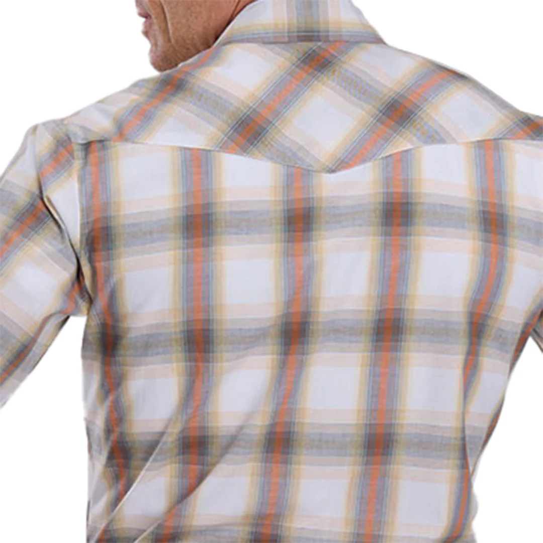 Roper Men's Plaid Short Sleeve Snap Shirt