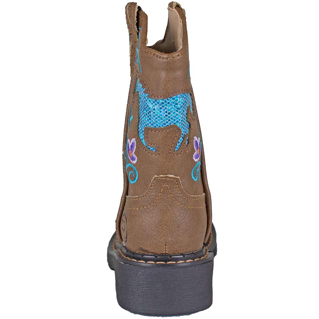 Roper Girls' Horse Cut-out Cowgirl Boots