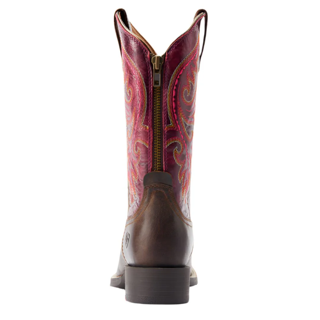Ariat Women's Round Up Back Zip Western Boot