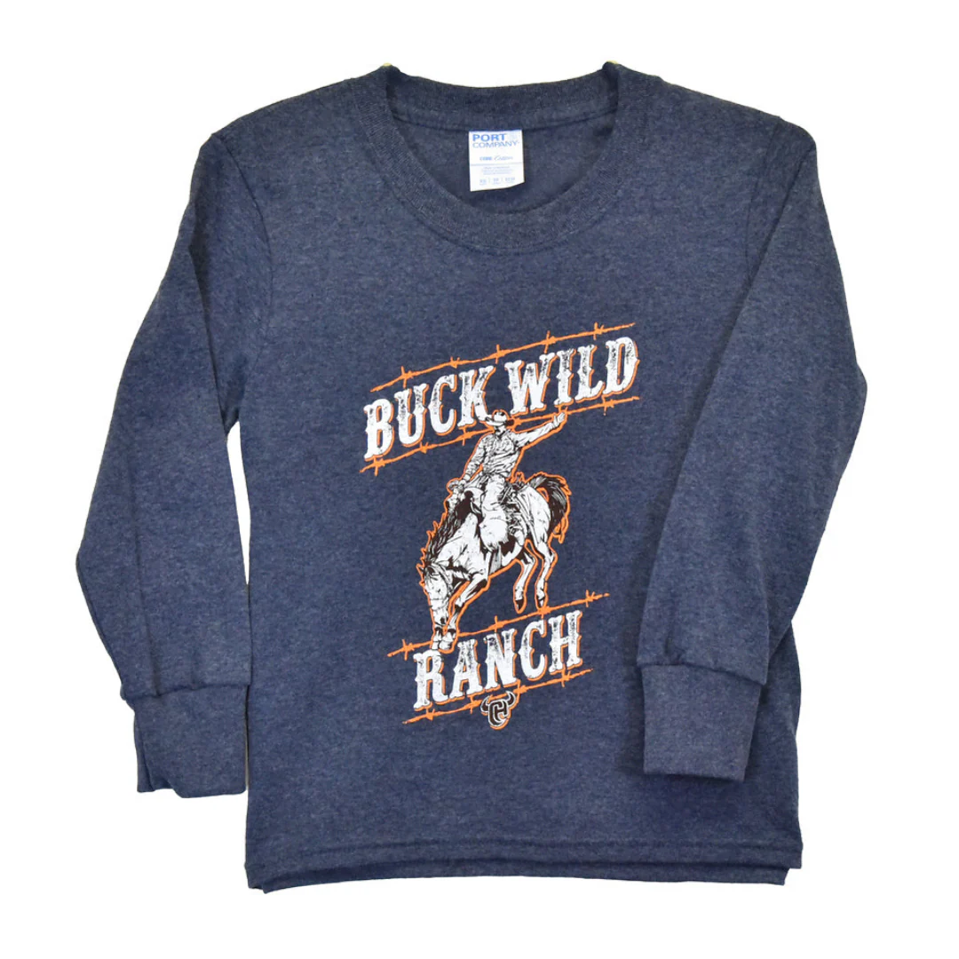 Cowboy Hardware Boys' Buck Wild Long Sleeve T-Shirt